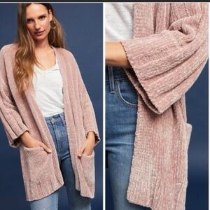 XS/S Moth Anthropologie Ribbed Cardigan Sweater